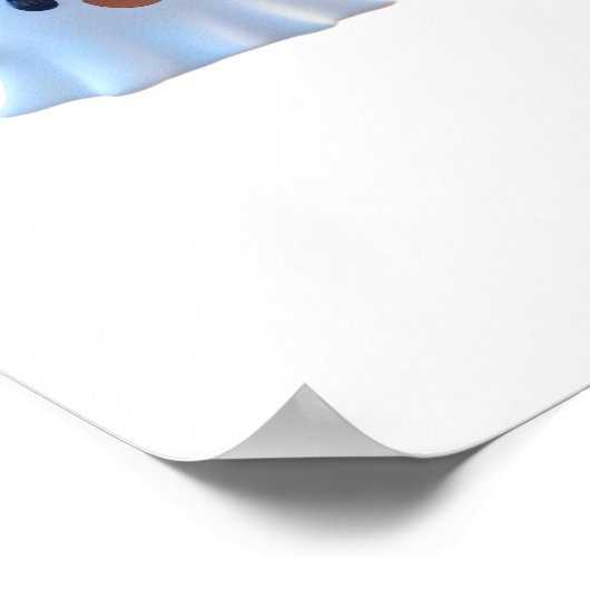 Niedlich Little Boo Retro Graphic Poster (Ecke)