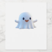 Niedlich Little Boo Retro Graphic Weinetikett (Einzelnes Label)