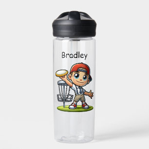 Niedlich Little Boy Playing Disk Golf Personalisie Trinkflasche