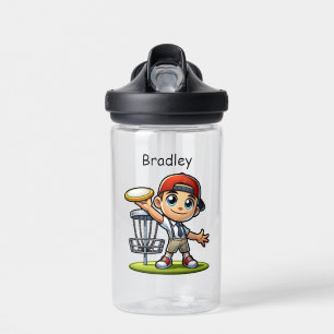 Niedlich Little Boy Playing Disk Golf Personalisie Trinkflasche