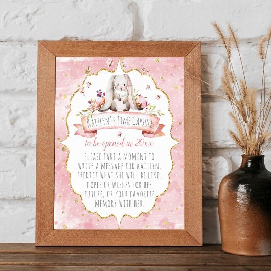 Niedlich Little Bunny Birthday Party Time Kapselsp Poster