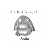 Niedlich Little Bunny Dieses Buch gehört Gummistempel (Prägung)