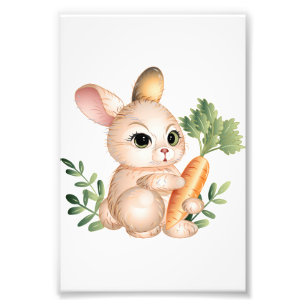 Niedlich Little Bunny Fotodruck