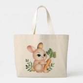 Niedlich Little Bunny Jumbo Stoffbeutel (Rückseite)