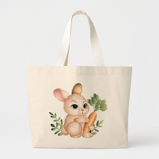 Niedlich Little Bunny Jumbo Stoffbeutel (Vorne)