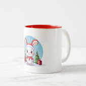 Niedlich Little Bunny Weihnachten Tasse (VorderseiteRechts)