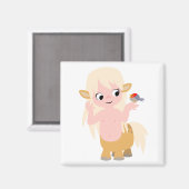Niedlich Little Cartoon Centauress Baby T - Shirt Magnet (Vorderseite/Rückseite)