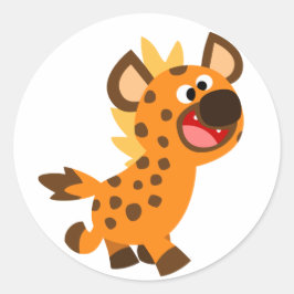 Niedlich Little Cartoon Hyena Sticker