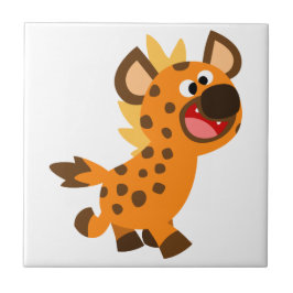 Niedlich Little Cartoon Hyena Tile Fliese