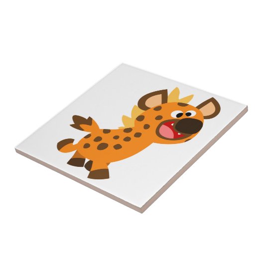 Niedlich Little Cartoon Hyena Tile Fliese (Seite)