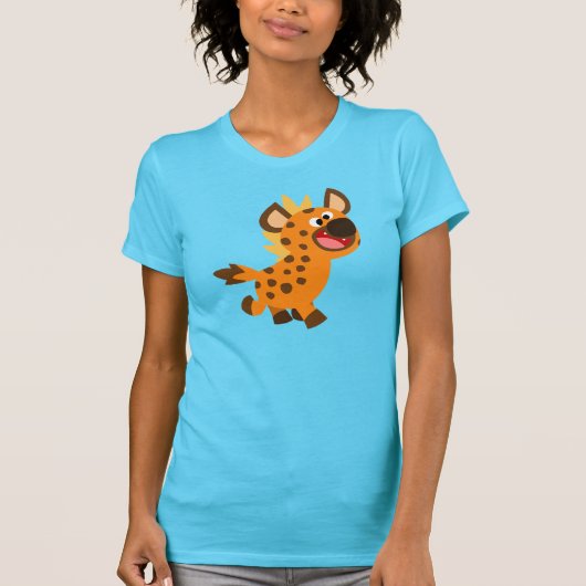 Niedlich Little Cartoon Hyena Women T - Shirt (Vorderseite)