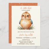 Niedlich Little Chick Baby Dusche Einladung (Vorne/Hinten)