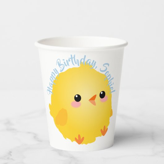 Niedlich Little Chick Pappbecher (Vorderseite)