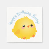Niedlich Little Chick Serviette (Vorderseite)