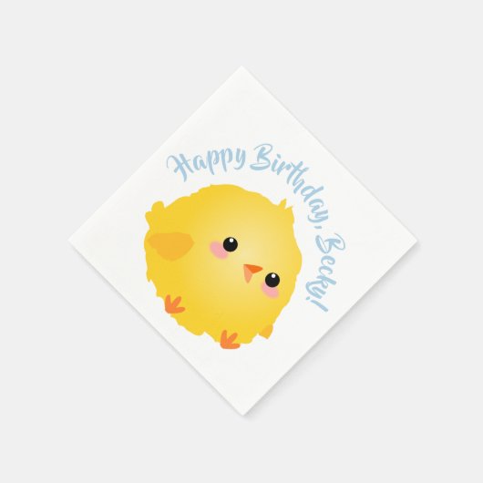 Niedlich Little Chick Serviette (Ecke)