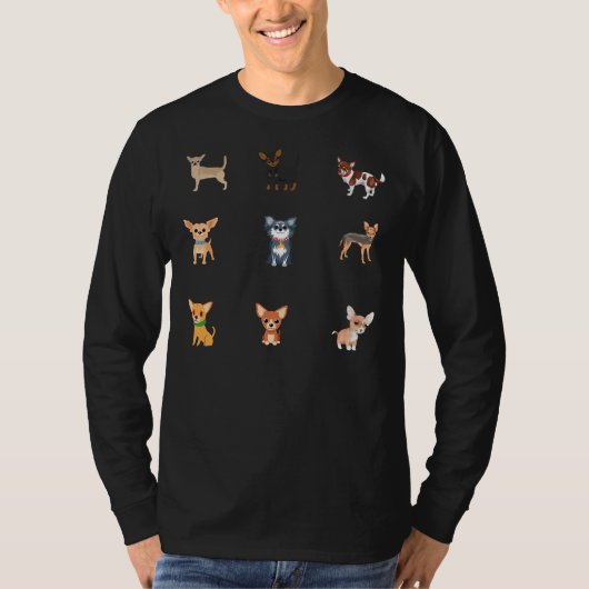 Niedlich Little Chihuahuas T-Shirt (Vorderseite)