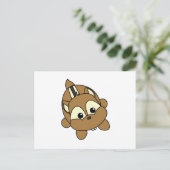 Niedlich Little Chipmunk Critter Postkarte (Stehend Vorderseite)