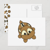 Niedlich Little Chipmunk Critter Postkarte (Vorne/Hinten)