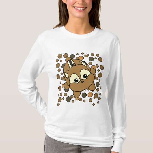 Niedlich Little Chipmunk Critter T-Shirt (Vorderseite)