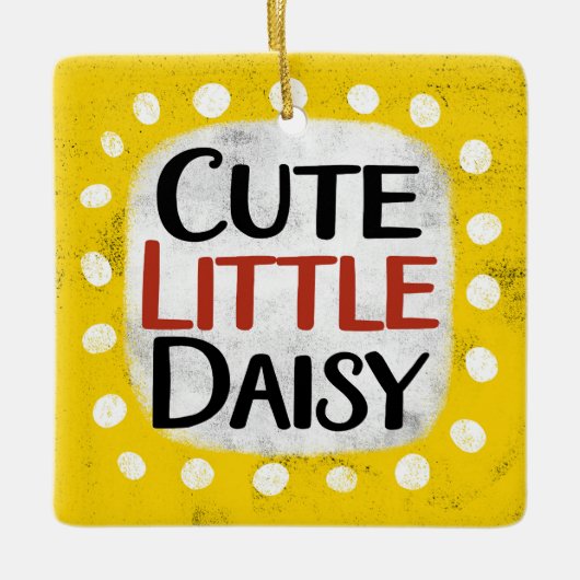 Niedlich Little Daisy Ornament (Vorderseite)