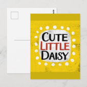 Niedlich Little Daisy Postcard Postkarte (Vorne/Hinten)
