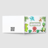 Niedlich Little Dino Baby Dusche Gästebuch (Voll)