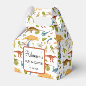 Niedlich Little Dino Baby Dusche Geschenkschachtel (Rückseite)