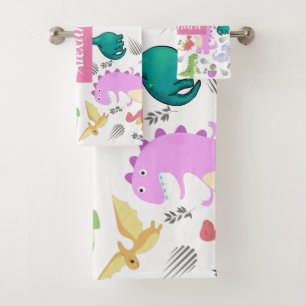 Niedlich Little Dino Kleinkind Badhandtuch Set