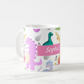 Niedlich Little Dino Kleinkind Kaffeetasse (Vorderseite Links)