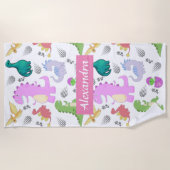 Niedlich Little Dino Kleinkind Strandtuch (Vorderseite)