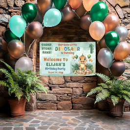 Niedlich Little Dinosaur Junge 1. Geburtstag Party Banner