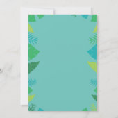 Niedlich Little Dinosaur Kinderdusche Einladung (Rückseite)