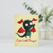 Niedlich Little Dragon Postkarte (Stehend Vorderseite)