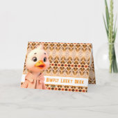 Niedlich Little Duck Birthday Gruß Karte (Rückseite)