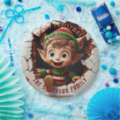 Niedlich Little Elf 3D Weihnachten Pappteller (Party)