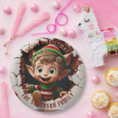 Niedlich Little Elf 3D Weihnachten Pappteller (Party)