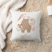 Niedlich Little Explorer Boho Name Baby Throw Kiss Kissen (Decke)