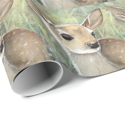 Niedlich Little Fawn Gift Wrap Geschenkpapier (Rolleneckpunkt)