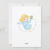 Niedlich Little Flying Angel Girl Weihnachten (Rückseite)