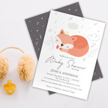 Niedlich Little Fox Babydusche
