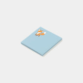 Niedlich Little Fox Blue Post-it Klebezettel (angewinkelt)
