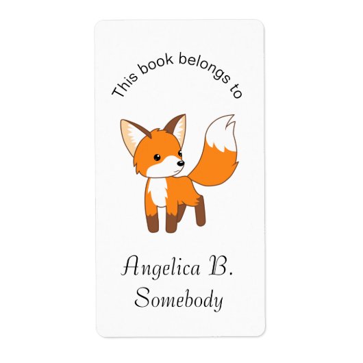 Niedlich Little Fox Buchzeichen (Vorne)