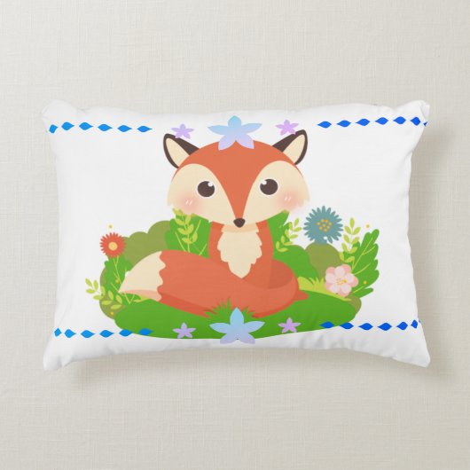 Niedlich Little Fox Dekokissen (Vorderseite)