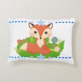 Niedlich Little Fox Dekokissen (Rückseite)