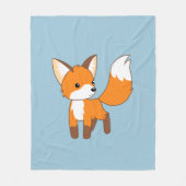 Niedlich Little Fox Fleecedecke (Vorderseite)
