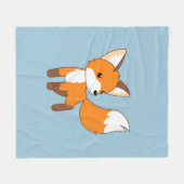 Niedlich Little Fox Fleecedecke (Vorderseite (Horizontal))