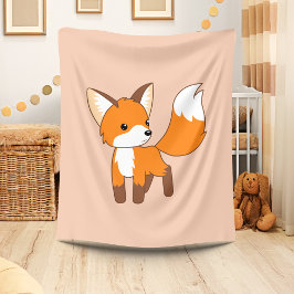 Niedlich Little Fox Fleecedecke