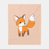 Niedlich Little Fox Fleecedecke (Vorderseite)