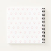 Niedlich Little Fox hält ein Herz-Notebook Notizblock (Rückseite)