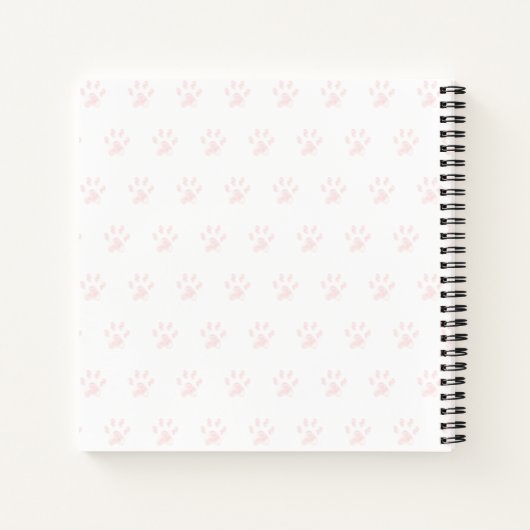 Niedlich Little Fox hält ein Herz-Notebook Notizblock (Rückseite)